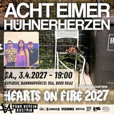 ACHT EIMER H&Uuml;HNERHERZEN